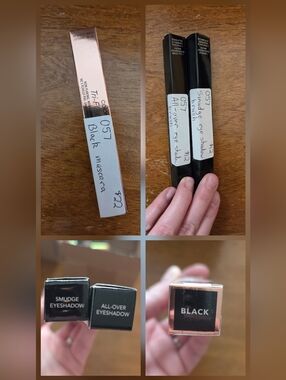 Color Street Black Smudge & All-Over Eye Shadow Brushes